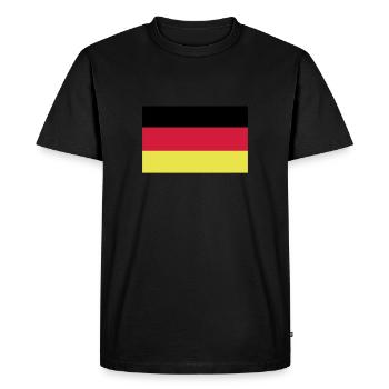 Drapeau allemand - T-shirt Premium bio Homme - noir - Devant - Nico (187cm)