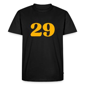 29 - T-shirt Premium bio Homme - noir - Devant - Nico (187cm)
