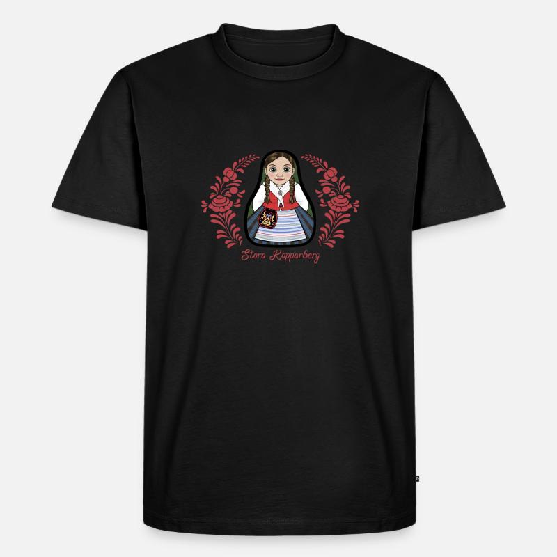 Stora Kopparberg mit Kurbits - Männer Premium Bio T-Shirt - Schwarz