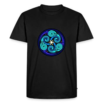 Dans les étoiles - T-shirt Premium bio Homme - noir - Devant - Nico (187cm)