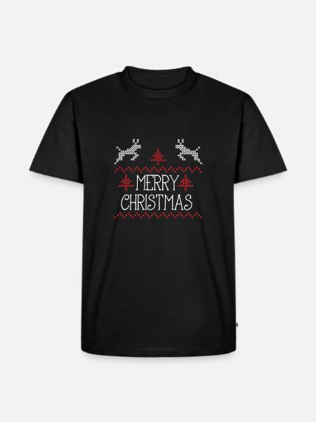 Merry Christmas design II - Men's Premium Organic T-Shirt - black