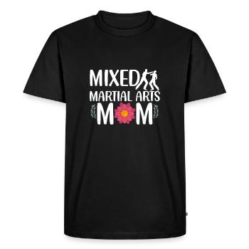 Femmes Arts Martiaux Mixtes MMA Maman Karaté Jiu-Jitsu - T-shirt Premium bio Homme - noir - Devant - Nico (187cm)