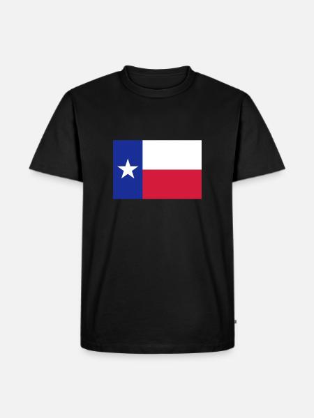 Flag Texas - Men's Premium Organic T-Shirt - black