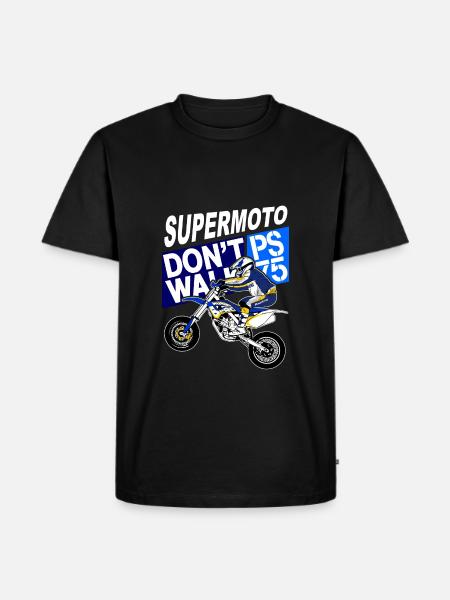 Supermoto - Männer Premium Bio T-Shirt - Schwarz