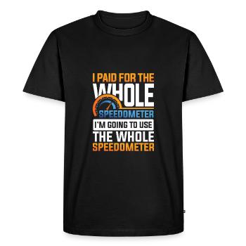 Compteur de vitesse complet - T-shirt Premium bio Homme - noir - Devant - Nico (187cm)