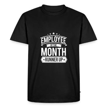 Mois des employés - T-shirt Premium bio Homme - noir - Devant - Nico (187cm)