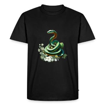 Green Snake - Chemises Mamba et accessoires - T-shirt Premium bio Homme - noir - Devant - Nico (187cm)