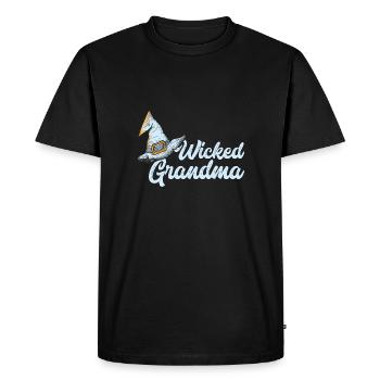 Cadeau d'Halloween Spooky Wicked Grandma Witch - T-shirt Premium bio Homme - noir - Devant - Nico (187cm)
