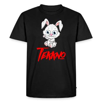 TEKKNO HARDTEKK TEKK TEKKE Lapin doux - T-shirt Premium bio Homme - noir - Devant - Nico (187cm)