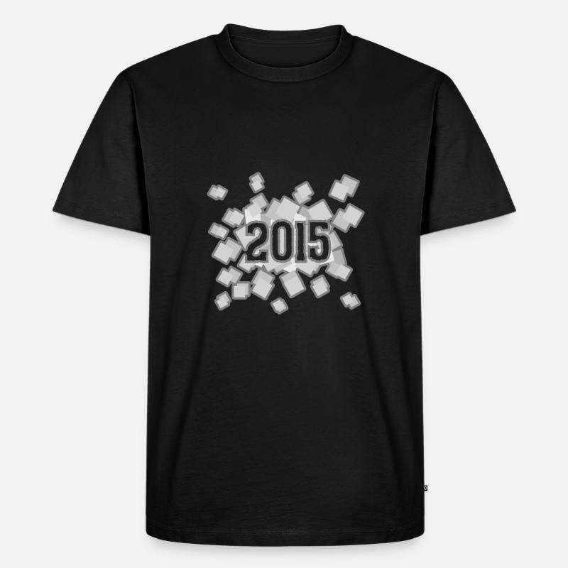2015 - Männer Premium Bio T-Shirt - Schwarz