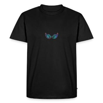 Des ailes - T-shirt Premium bio Homme - noir - Devant - Nico (187cm)