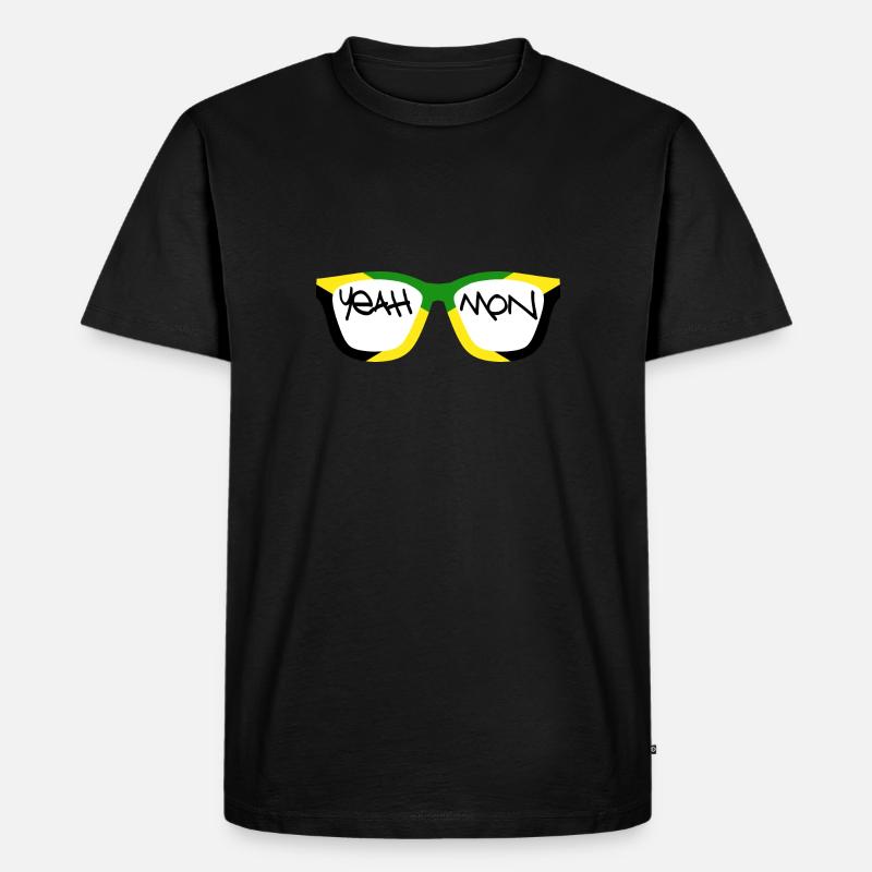 Jamaika Rasta Geschenk - Männer Premium Bio T-Shirt - Schwarz
