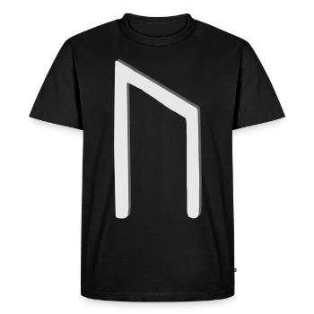 Futhark Runic Alphabet Uruz - Men's Premium Organic T-Shirt - black - Front - Nico (187cm)