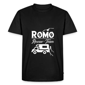 Roman Rescue Team - Men's Premium Organic T-Shirt - black - Front - Nico (187cm)