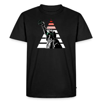 Lunettes de réalité virtuelle de la Statue de la Liberté - T-shirt Premium bio Homme - noir - Devant - Nico (187cm)