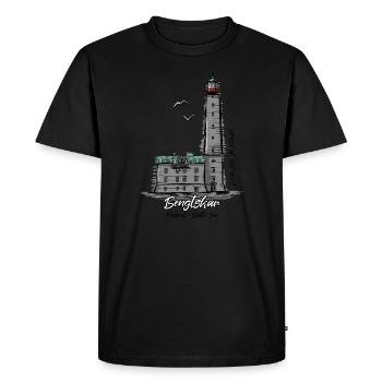 BENGTSKÄR LIGHTHOUSE Textiles marins et cadeaux - T-shirt Premium bio Homme - noir - Devant - Nico (187cm)
