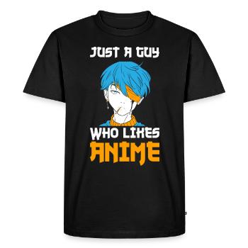 Anime Série Japonaise Manga Anime Cadeaux - T-shirt Premium bio Homme - noir - Devant - Nico (187cm)