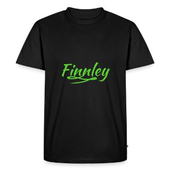 Nom Finnley - T-shirt Premium bio Homme - noir - Devant - Nico (187cm)