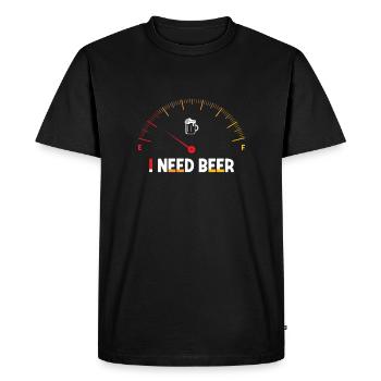 I Need Beer Beer Beer Drink Beer Beer Gift - Men's Premium Organic T-Shirt - black - Front - Nico (187cm)