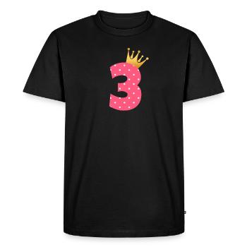 Baby 3rd birthday 3rd birthday gift - Men's Premium Organic T-Shirt - black - Front - Nico (187cm)