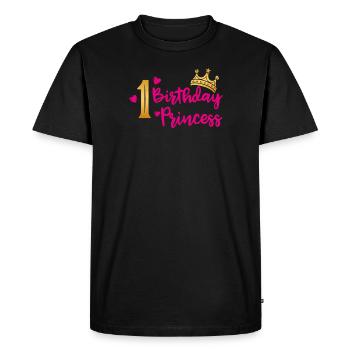 Birthday Princess 1st birthday girl gift - Men's Premium Organic T-Shirt - black - Front - Nico (187cm)
