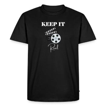 Réalisation de films - Film drôle Keep It Real Filmmaker - T-shirt Premium bio Homme - noir - Devant - Nico (187cm)