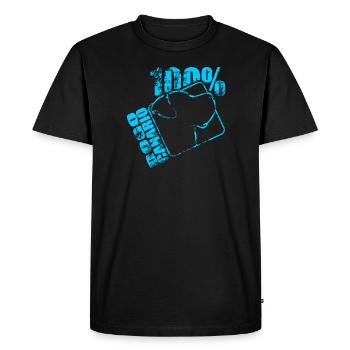 DOGO CANARIO 100 - Men's Premium Organic T-Shirt - black - Front - Nico (187cm)