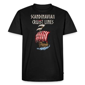 Scandinavian Cruise Lines - Men's Premium Organic T-Shirt - black - Front - Nico (187cm)
