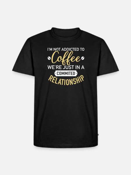 café - T-shirt Premium bio Homme - noir