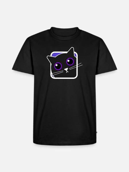 Chat mignon - Widget chat - T-shirt Premium bio Homme - noir