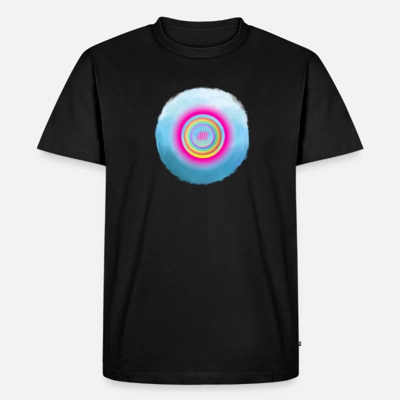 joy ! - Männer Premium Bio T-Shirt - Schwarz