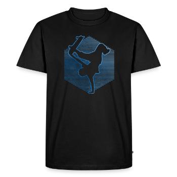 Skateboard Hommes Skateboarders Skating Femmes - T-shirt Premium bio Homme - noir - Devant - Nico (187cm)