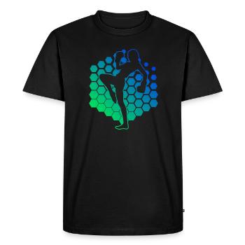 Kickboxing Kickboxing Kickboxer Kickboxer Hommes - T-shirt Premium bio Homme - noir - Devant - Nico (187cm)