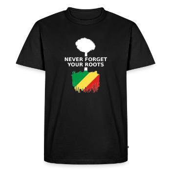 Republic of the Congo - Men's Premium Organic T-Shirt - black - Front - Nico (187cm)