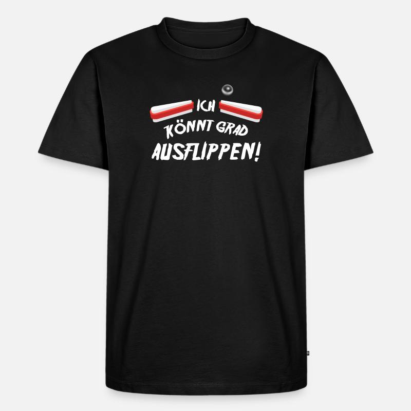 Flipper Spruch - Männer Premium Bio T-Shirt - Schwarz
