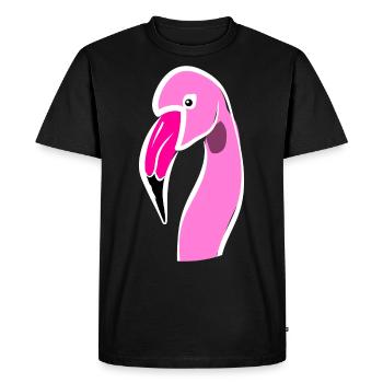 Flamingos Flamingo - T-shirt Premium bio Homme - noir - Devant - Nico (187cm)