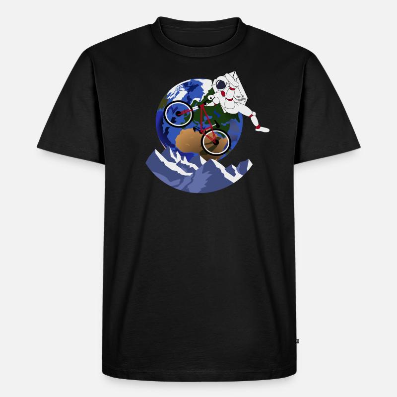 Moonbiker - Männer Premium Bio T-Shirt - Schwarz