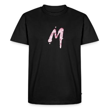 m - Men's Premium Organic T-Shirt - black - Front - Nico (187cm)