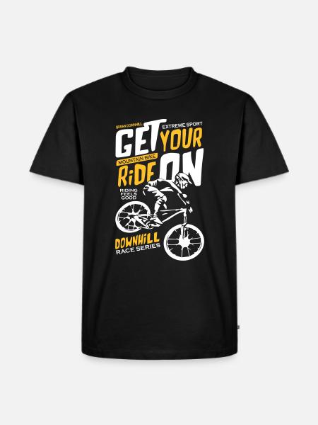 Downhill Race Series - Men's Premium Organic T-Shirt - black