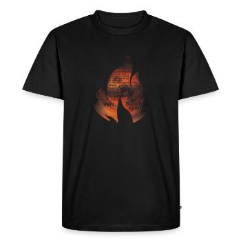 Come Holy Spirit - Men's Premium Organic T-Shirt - black - Front - Nico (187cm)