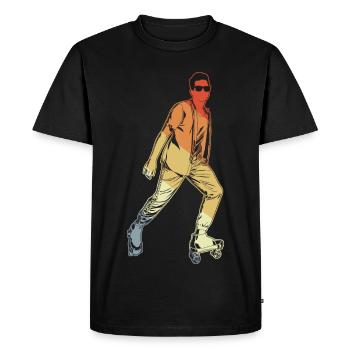 Figure Skating - Men's Premium Organic T-Shirt - black - Front - Nico (187cm)