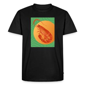 Crevette maximaliste - T-shirt Premium bio Homme - noir - Devant - Nico (187cm)