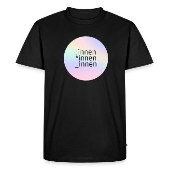 *innen_innen - T-shirt Premium bio Homme - noir - Devant - Nico (187cm)