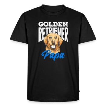 Golden Retriever Owner Owner Gift - Men's Premium Organic T-Shirt - black - Front - Nico (187cm)