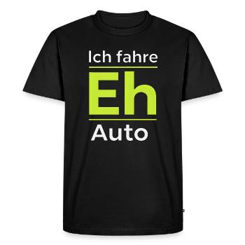 Voiture électrique Expressions amusantes sur la mobilité électrique Voiture électrique - T-shirt Premium bio Homme - noir - Devant - Nico (187cm)