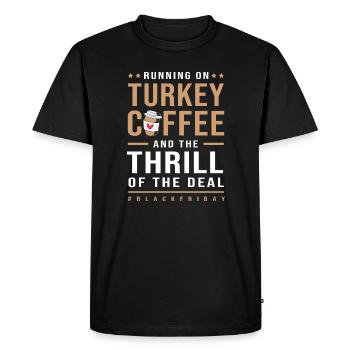 Black Friday shopping spree - Men's Premium Organic T-Shirt - black - Front - Nico (187cm)