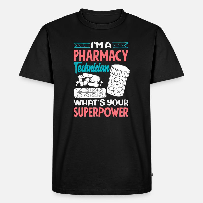 Apotheker Pharmazeutisch-technischer - Männer Premium Bio T-Shirt - Schwarz