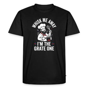 Grate Chef Whisk Master - Men's Premium Organic T-Shirt - black - Front - Nico (187cm)