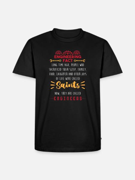 Ingenieur Student - Männer Premium Bio T-Shirt - Schwarz