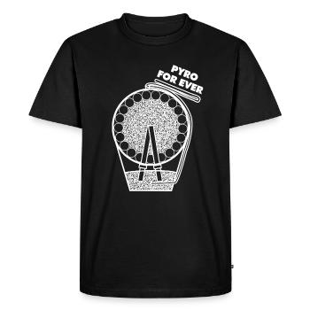 Pyro pour toujours feux d'artifice - T-shirt Premium bio Homme - noir - Devant - Nico (187cm)